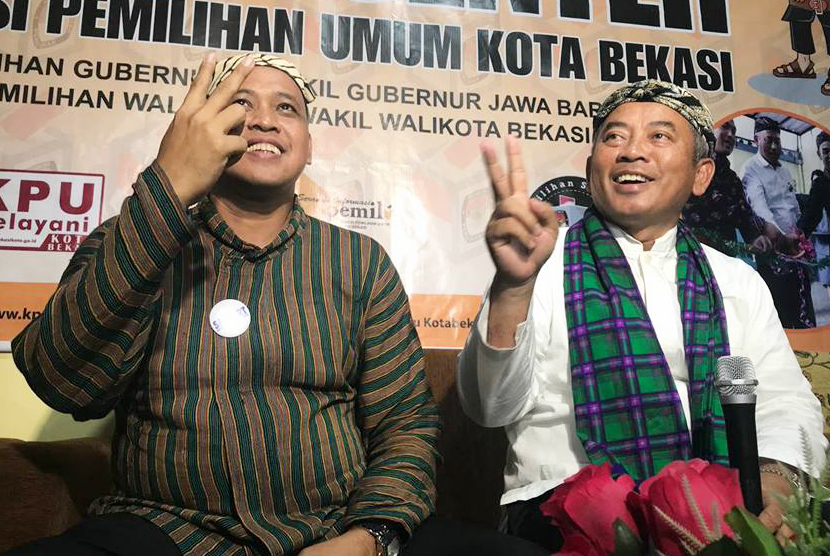 Koalisi Patriot Bersatu Antarkan Pasangan Rahmat Effendi dan Tri Adhiyanto ke KPU Kota Bekasi 