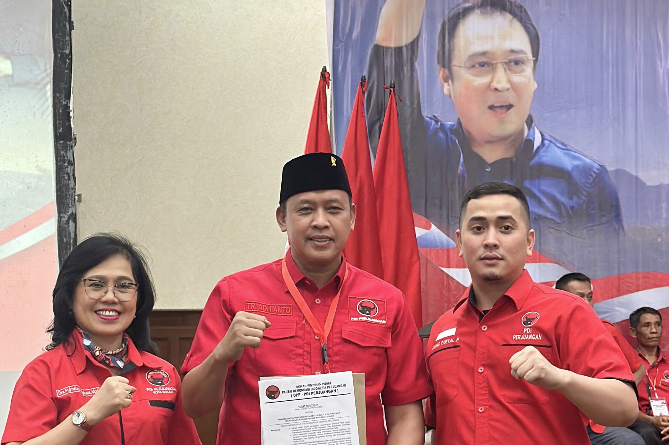Tri Adhianto Kembali Nahkodai DPC PDI Perjuangan Kota Bekasi