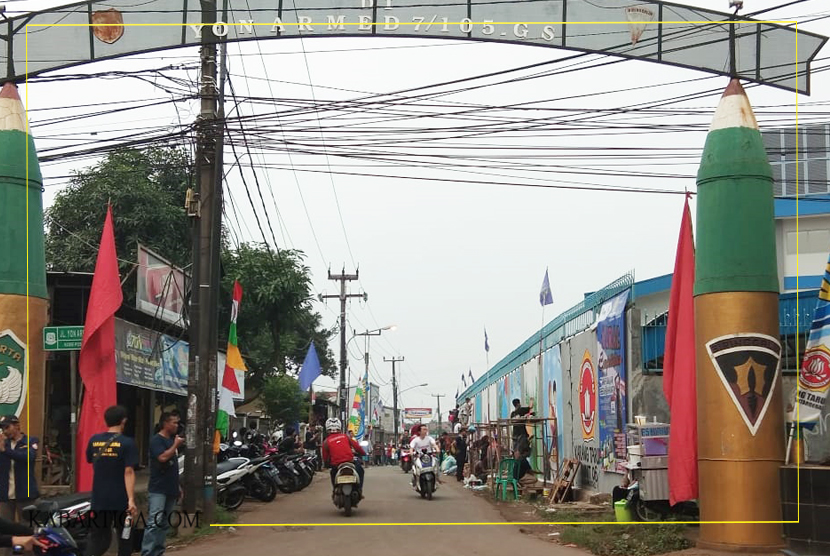 Katar RW 06 Cikiwul Gerakan Mural Untuk Kampung KB Berwarna