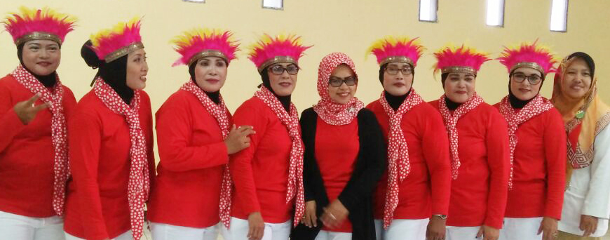 PKK Kelurahan Sepanjang Jaya Tampil Memukau di Perlombaan Senam Tingkat Kecamatan