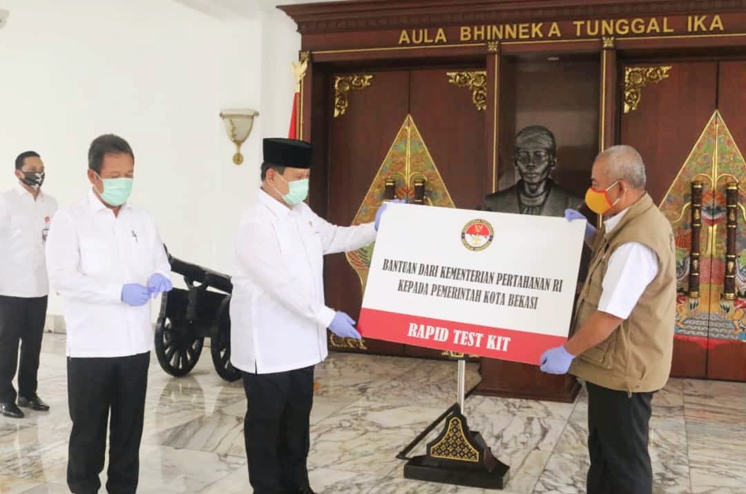 Kemhan Bantu 5.000 Rapid Test Kit Ke Kota Bekasi