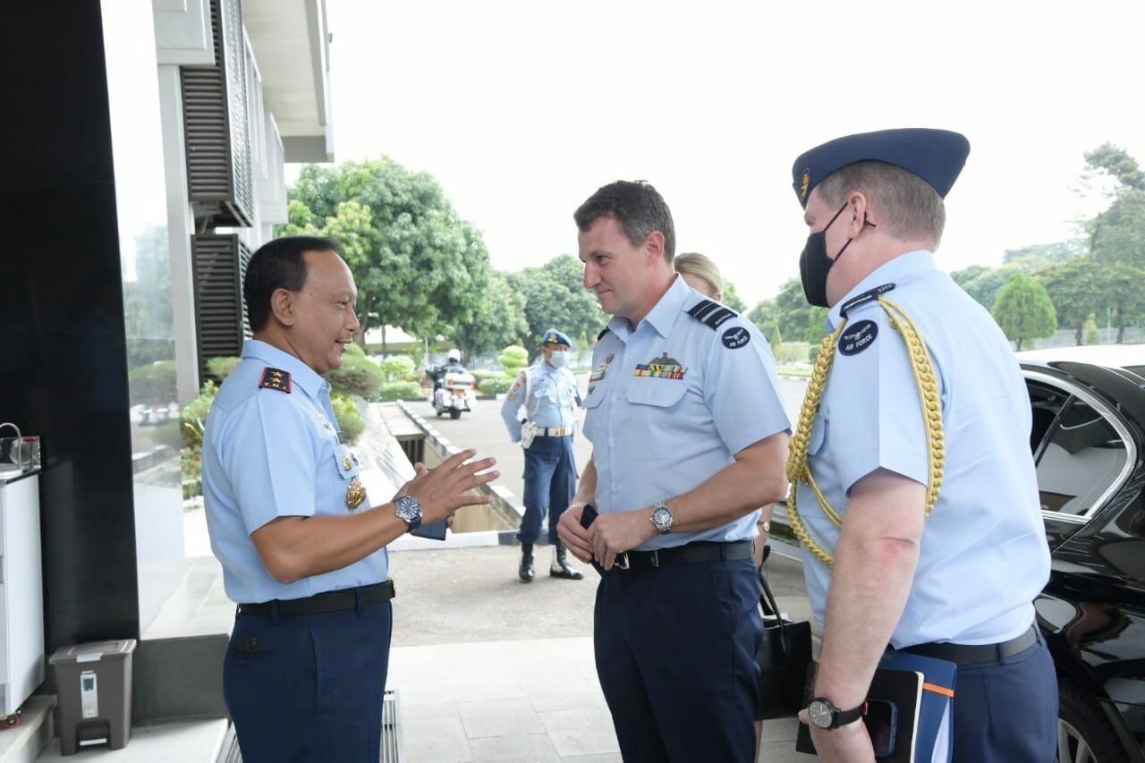 Pangkoopsud I Terima Kunjungan Air Commander Australia di Makoopsud I 