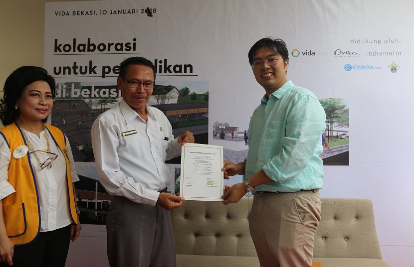 Vida Bekasi Gandeng Andra Matin Bangun SDN Padurenan 5 Bekasi