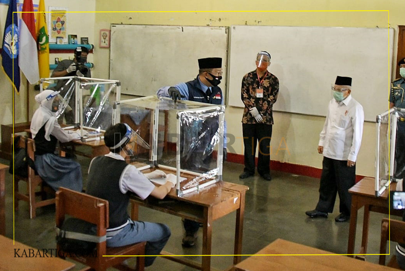 Wapres dan Mendikbud Acungkan Jempol Persiapan KBM Tatap Muka SMAN 4 Sukabumi