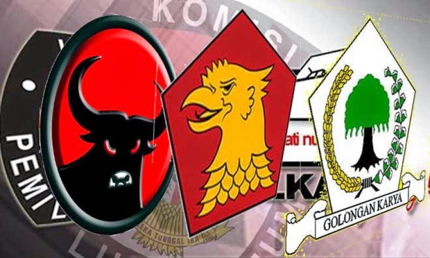 Gerindra Kuda Hitam di Pemilu 2019, Ditengah Perebutan Nomor 1 dan 2 PDIP atau Golkar 