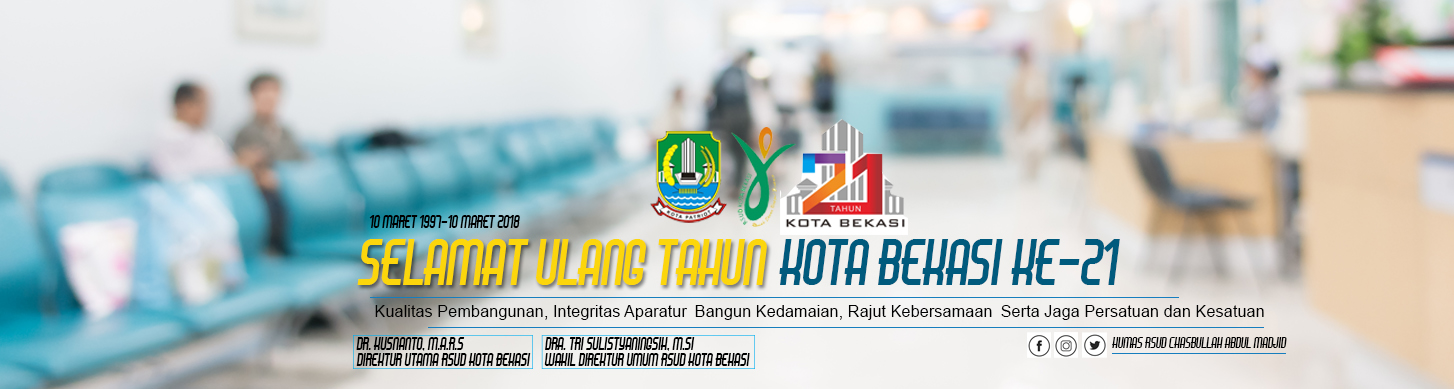 Ucapan Hut Kota Bekasi 21 RSUD